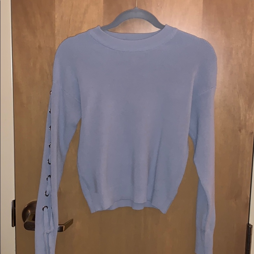 J.O.A. Lace up sweater